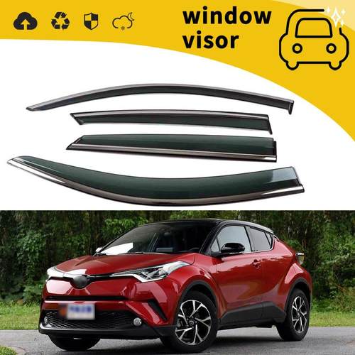 适用于18款丰田CHR奕泽雨挡车门晴雨挡车窗雨眉车门挡雨板改装饰