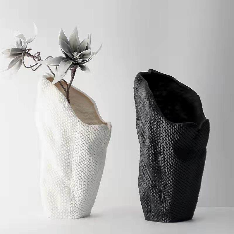 简约现代创意几何树脂鳞片花瓶北欧软装样板间花器客厅茶几装饰品,纺织面料/辅料/配套,纺织机械配件,淘宝优惠券,粉丝福利购,淘宝优惠卷