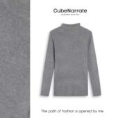 中领简约针织打底上衣CN1202Z011 枋叙 年终庆典 雪落流影