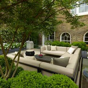 沃登 转角室外庭院花园露台弧形沙发防水防雨防晒户外沙发家具