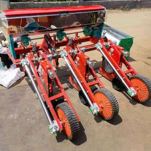 玉米播种机免耕实心肥腿精免间苗悬浮型四轮拖拉机带种肥同