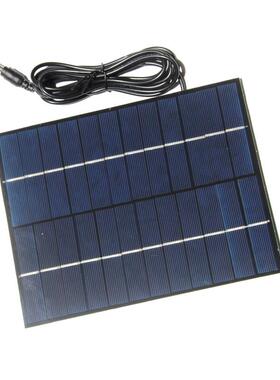 5.5W12V多晶硅太阳能电池板5521DC输出太阳能灯太阳能系统专用板