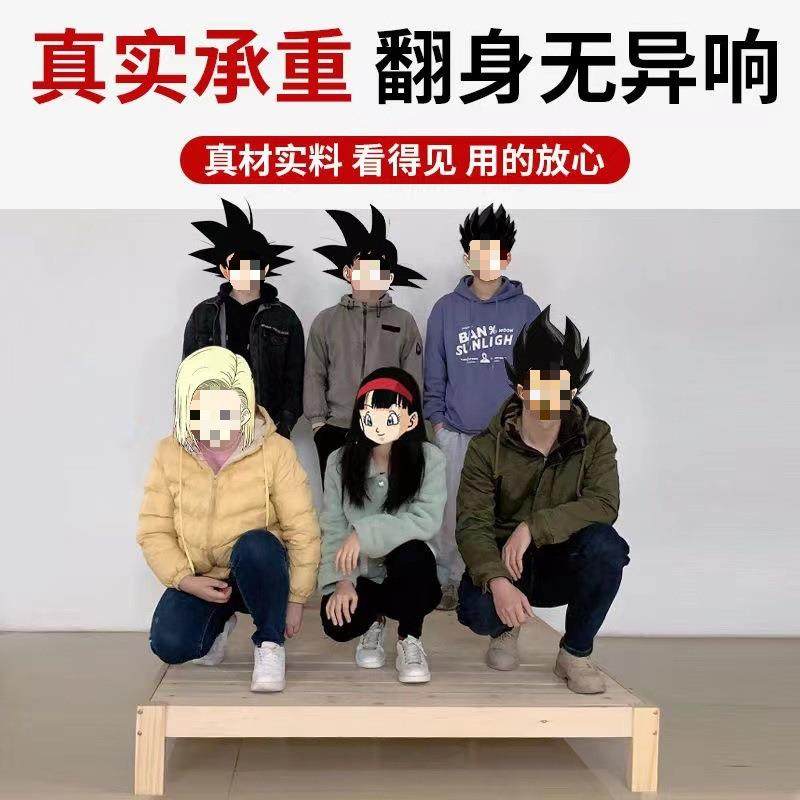 榻榻米实木床现代简约1.8大床双人床1.5米床架出租房1.2米单人1米