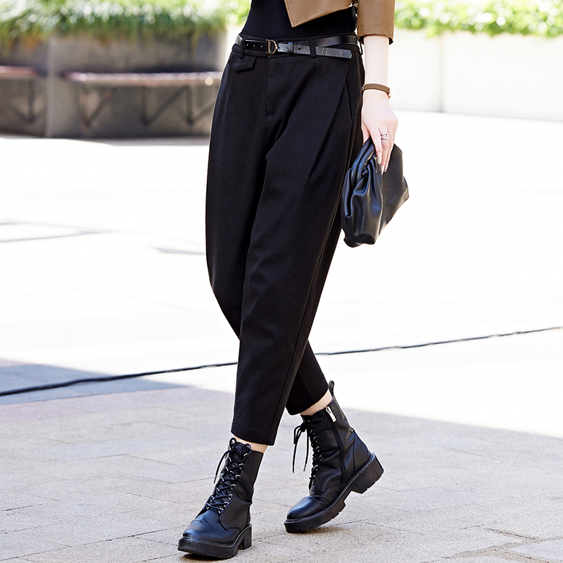 【现货】春装新品哈伦裤女韩版高级感小个子时尚休闲百搭显瘦裤子