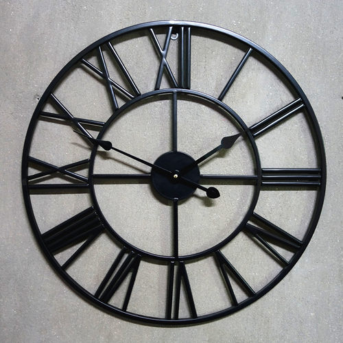 欧式复古金属铁艺罗马挂钟客厅壁挂简约时钟