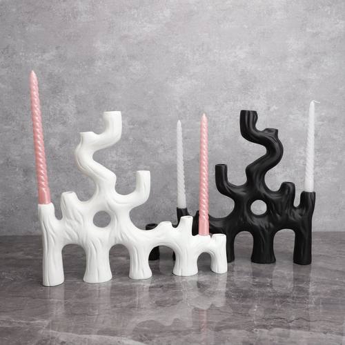 现代简约树枝烛台装饰品样板房卧室客厅餐厅茶几书房家居玄关摆件
