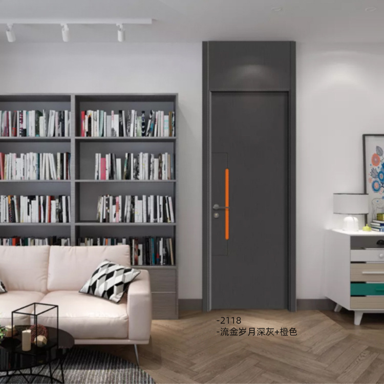 木门室内门实木门多层房间隔音平开门卧室门复合现代简约全实木