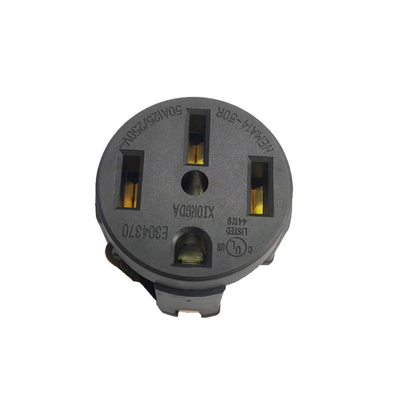 美式四孔直插 NEMA14-50R房车新能源大电流50A储能发动机插座