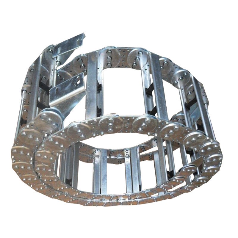 不锈钢镀锌钢铝拖链机床拖链坦克链桥式框架金属拖链金属坦克链