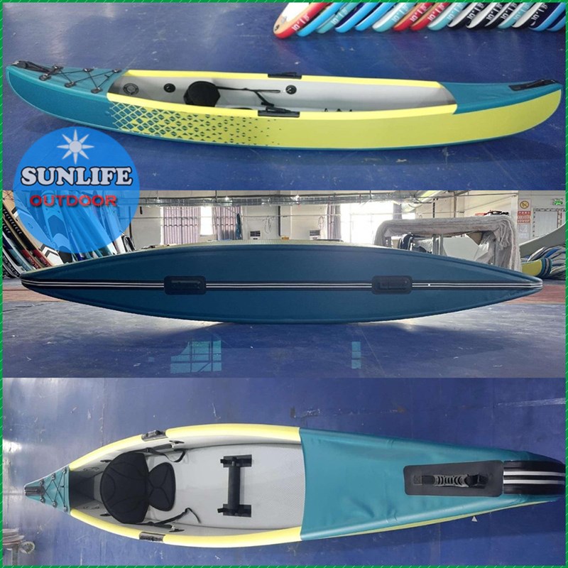 跨境热销双人拉丝皮划艇充气橡皮艇钓鱼船独木舟1~3人kayak划船