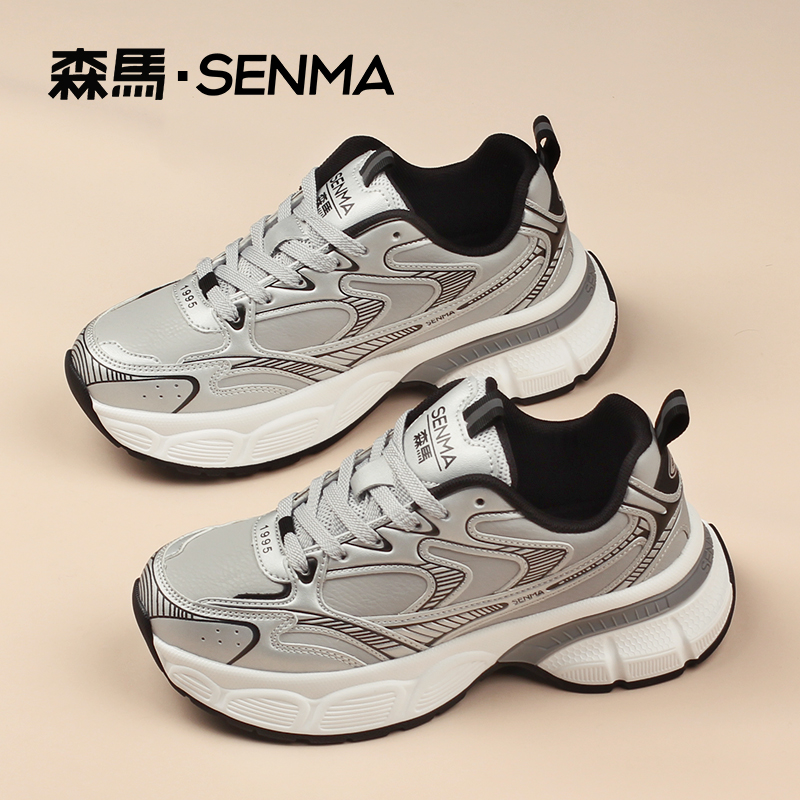 森马女鞋冬季新款网面显脚小百搭