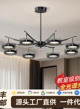 意式客厅吊灯现代极简高级感餐厅吊灯护眼led灯2025新款灯具