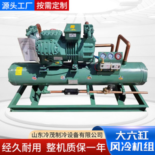 半封闭活塞式风冷机组10HP丹佛斯膨胀阀制冷剂  R22定制制冷机组