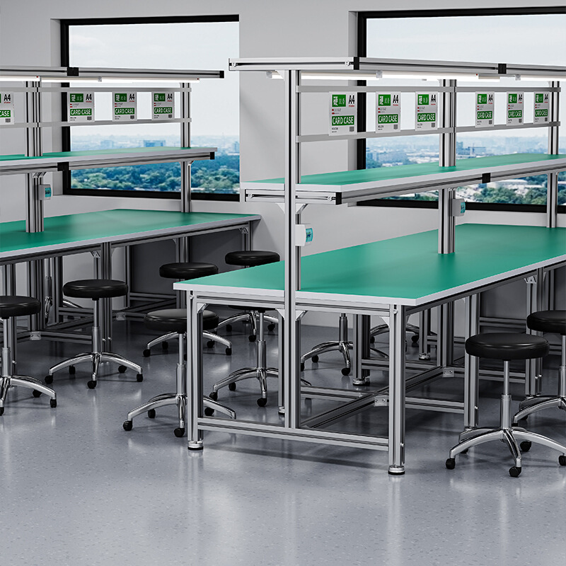 铝合金防静电工作台车间流水线操作台检验打包装配台厂家直销