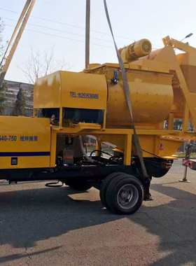 JZM750搅拌机 JBS40混凝土搅拌机带输送泵 HBT60.10-75地泵搅拌机