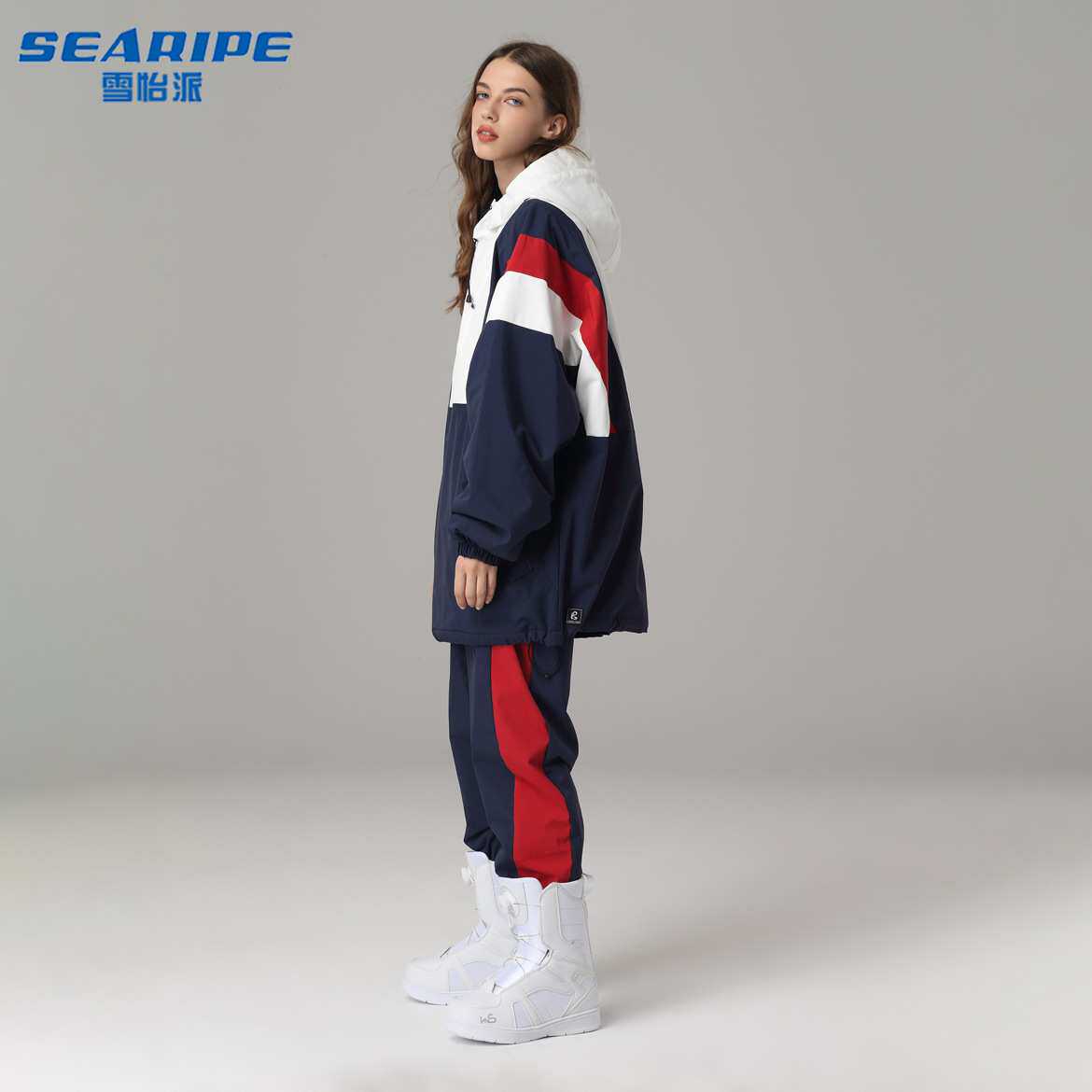 新品男女单板滑雪服嘻哈哈伦风防水防风保暖滑雪服套装单板雪服