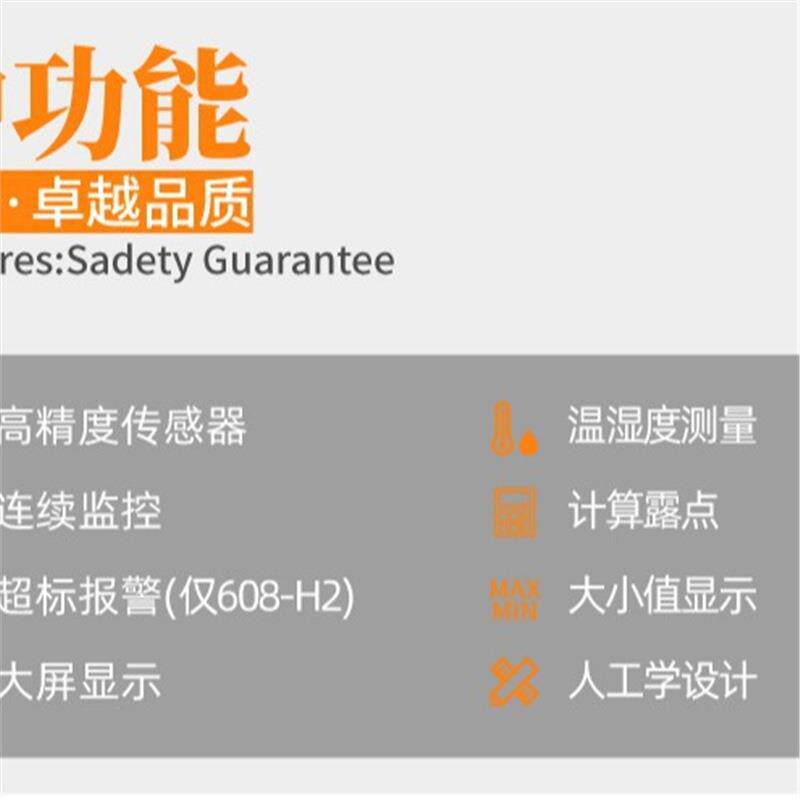 德图testo608H1温湿度计高精度室内家用挂式电子显示器湿度表