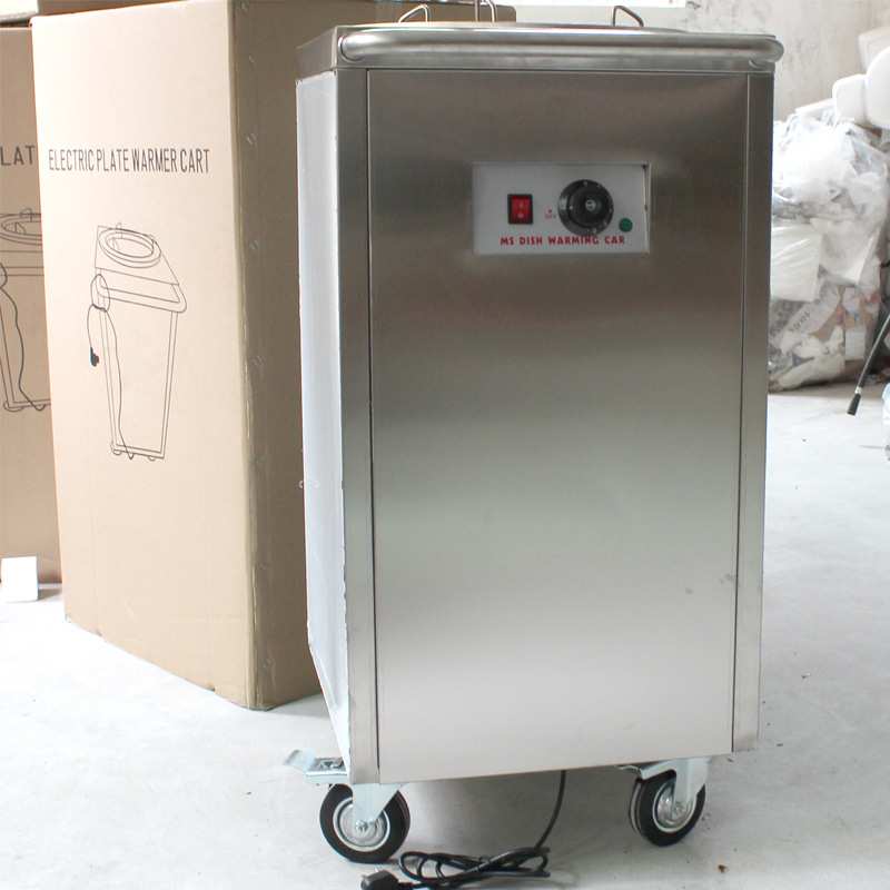 不锈钢单头暖碟车双保温车加厚自助餐陶瓷碟商用头暖碟机电加热
