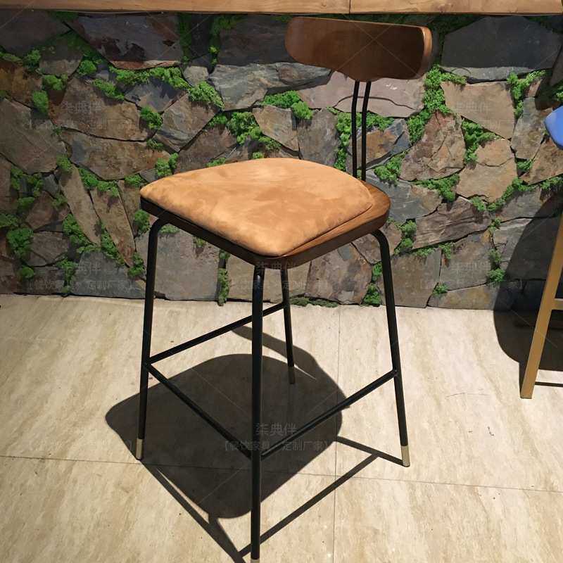 意式极简蚂蚁吧椅简约复古咖啡厅贰麻铁艺工业风LOFT设计师专用款