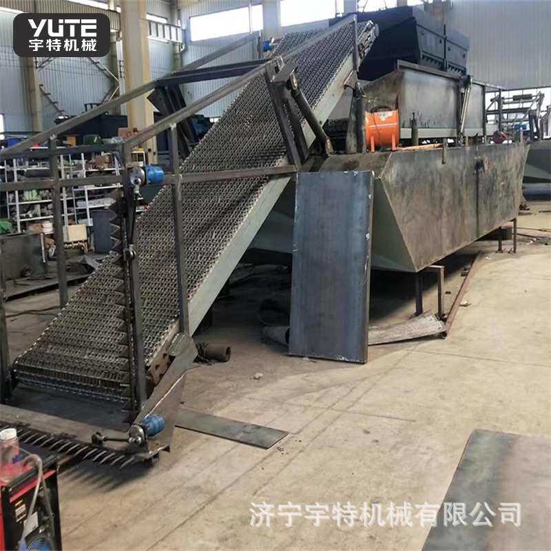割草清淤船小型芦苇湿地公园水草打捞船自收自卸式河道保洁船