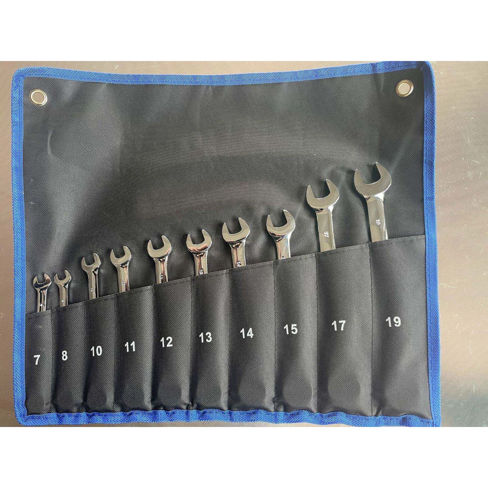 两用棘轮扳手布袋套装齿轮72齿快速10pc