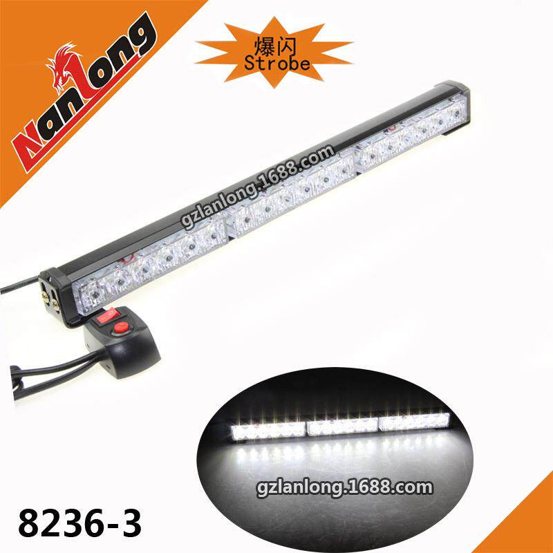 汽车车顶灯led爆闪灯车顶灯中网灯频闪爆闪长排灯长杠12-24V