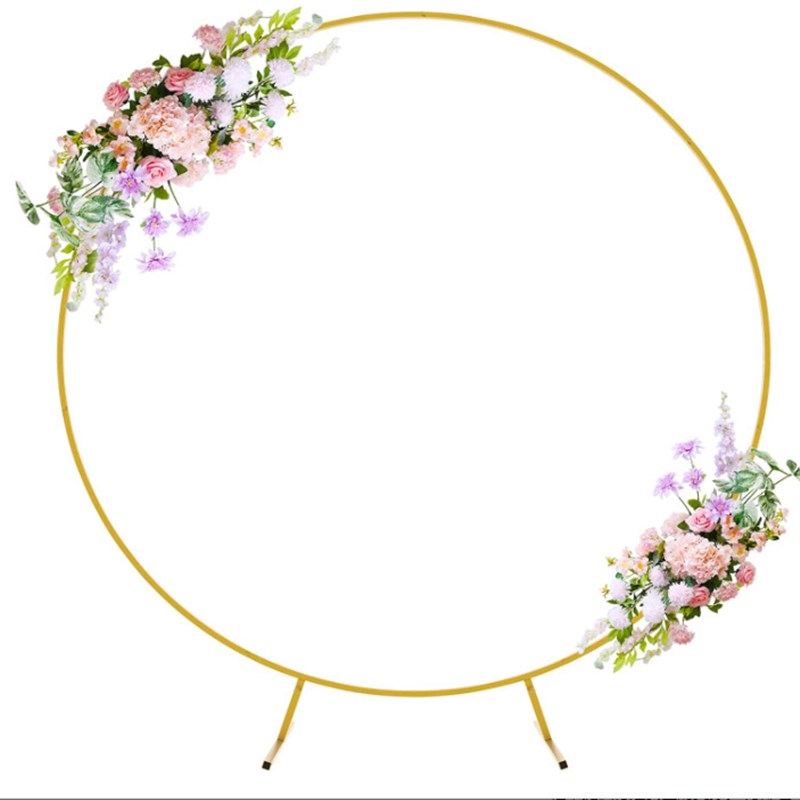 金属圆环气球拱门支架婚庆道具节日装扮摆件户外布置用品圆形拱门