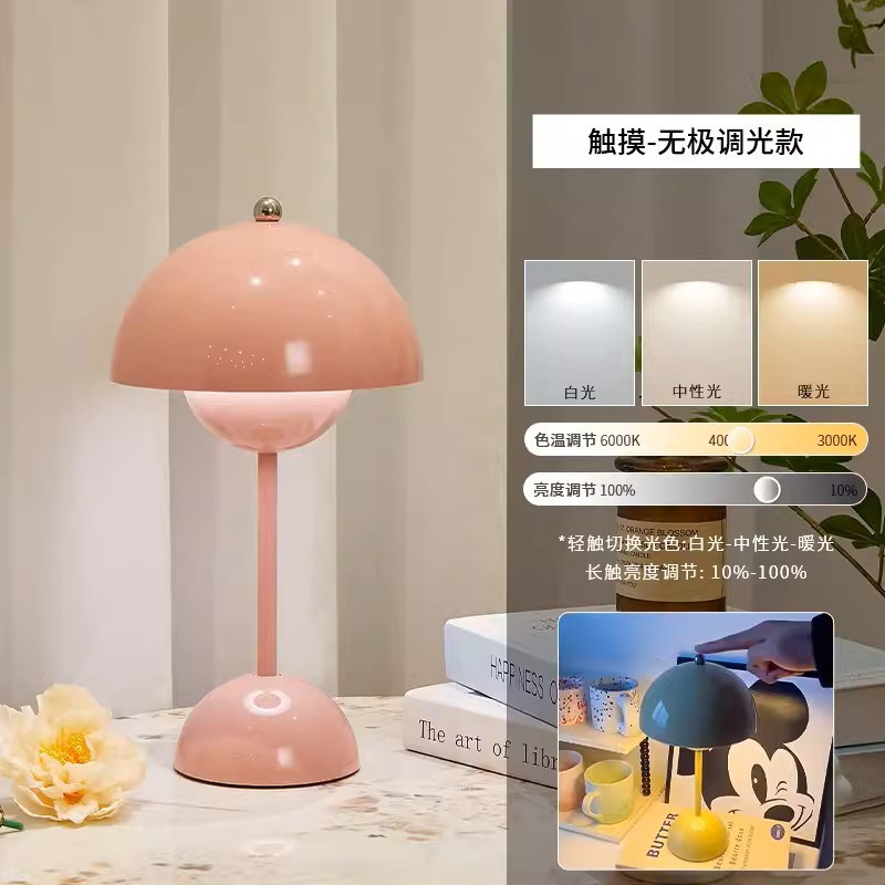 丹麦Tradition花苞台灯蘑菇灯少女化妆桌氛围小夜灯浪漫调性台灯