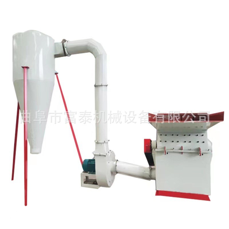 农作物自动进料粉碎机 竹子圆木树枝破碎机 造纸制香木粉机