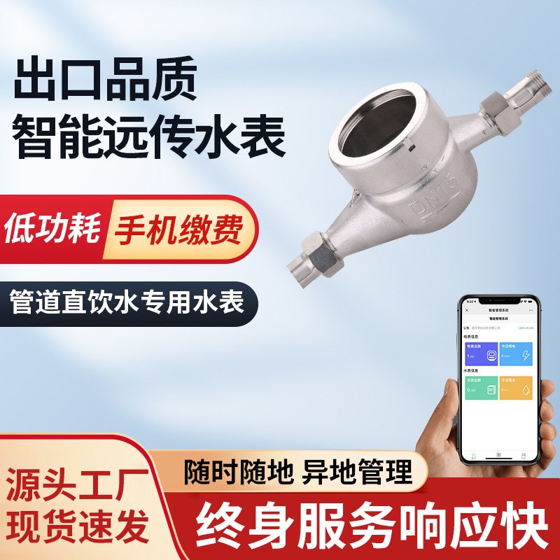 耐磨立式不锈钢水表 多功能抗干扰防水仪表 液封防漏水家用冷水表