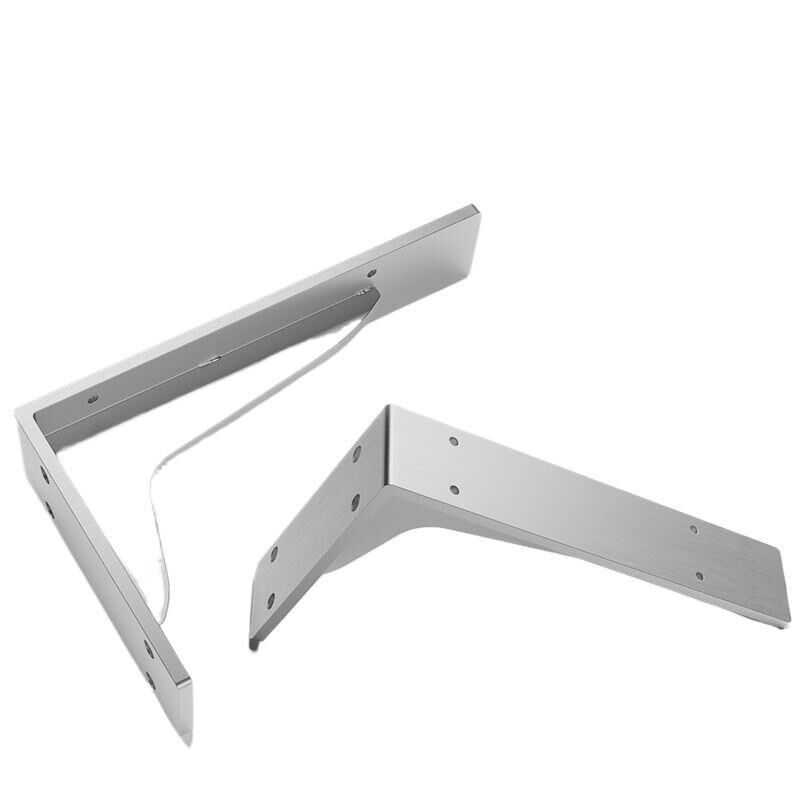 不锈钢加厚三角支撑架墙上书桌悬空托架挂墙直角电视柜三角铁支架