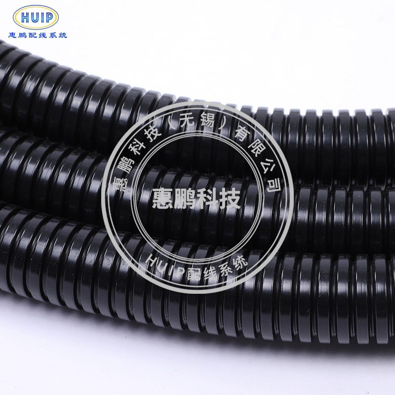 PA尼龙阻燃波纹管 PF-AS加厚塑料波纹穿线软管电缆线束保护浪管