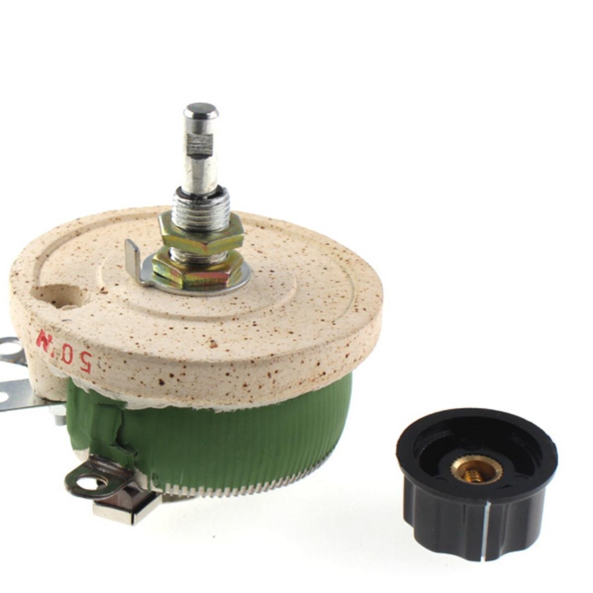 圆形磁盘电阻器 BC1-50W 10R/20R/30R/50R 可调电位器线绕瓷盘