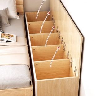 床边窄夹缝储物柜家用卧室靠墙加宽拼接长条柜小户型床尾柜置物架