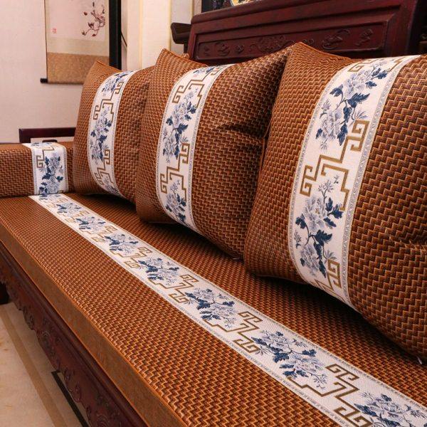 中式藤席沙发垫红木沙发坐垫实木家具座垫罩套凉席垫子夏天款定制,居家布艺,沙发垫,淘宝优惠券,粉丝福利购,淘宝优惠卷