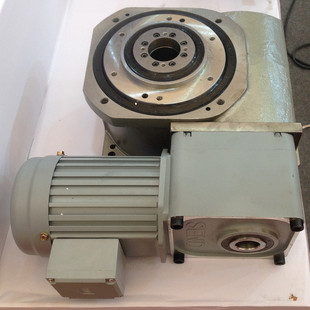直角轴双曲面齿轮减速电机带刹车空心轴 凸轮分割器直连减速马达