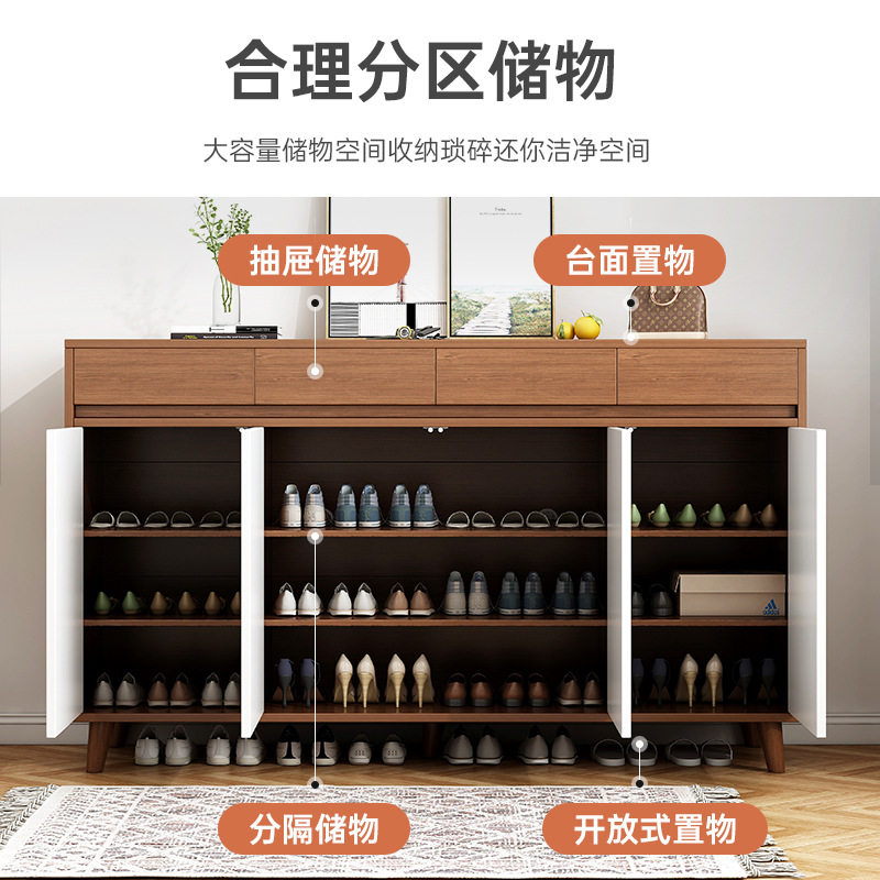 亿家达鞋柜家用门口新款卧室收纳家用经济型入户玄关柜隔断鞋架