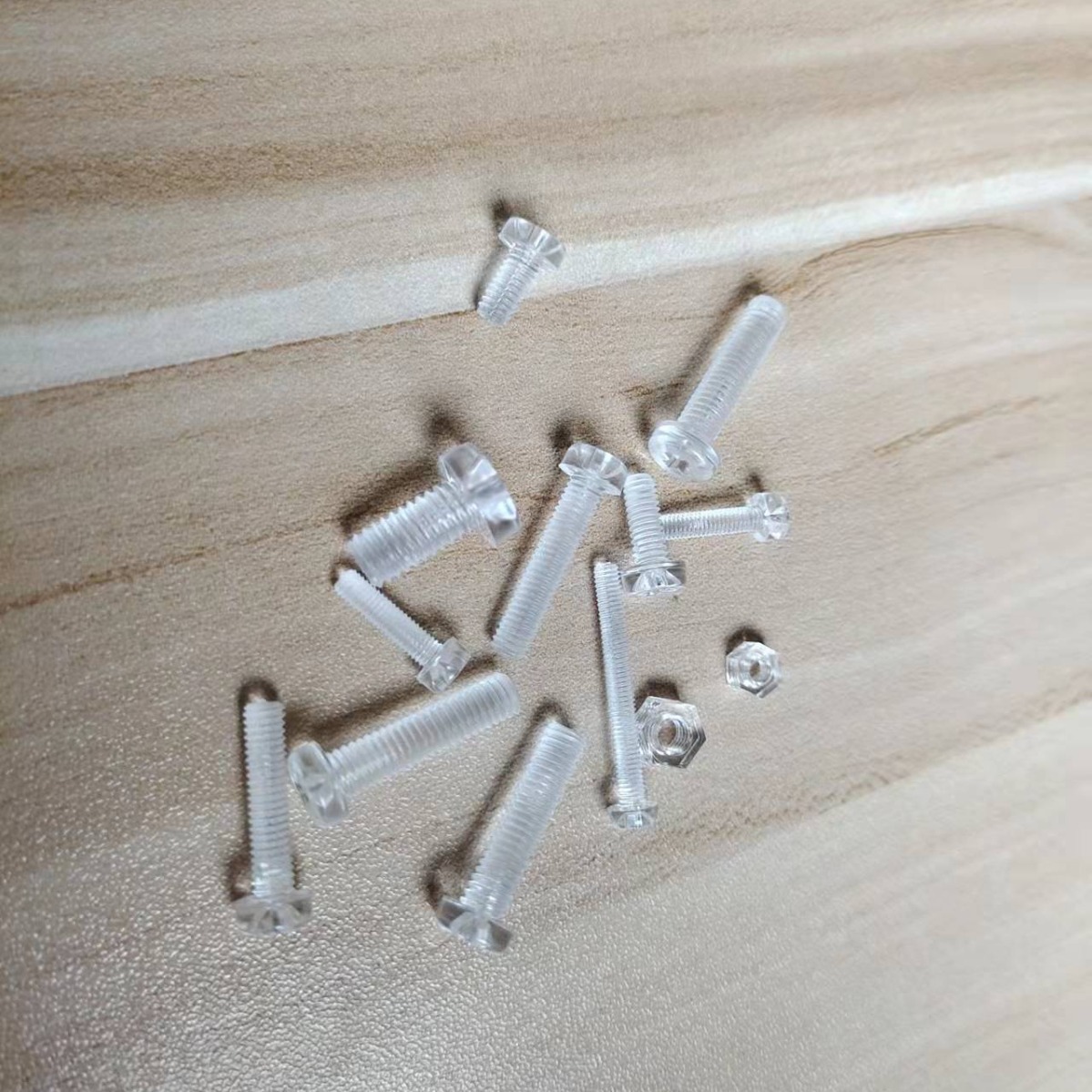 m3m4m5m6圆头十字透明塑料pc螺丝塑胶螺丝杆高透明六角螺母紧固件