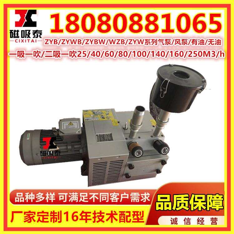 ZYW140B真空压力复合气泵/风泵5.5KW胶印机无油真空泵一吸一吹