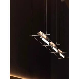 后现代极简餐厅吊灯工作室灯创意办公室书房马扎灯艺术吧台吊灯