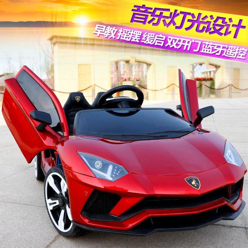 新款四轮儿童电动汽车2-7岁宝宝遥控双座摇摆车可坐人可