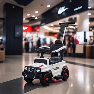 6岁防侧翻婴幼溜溜车带推把护栏 儿童扭扭车滑行轻便款 手推车1