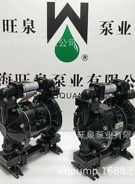 上海旺泉RW73366铝合金气动隔膜泵、RW25ALTT气动双隔膜泵