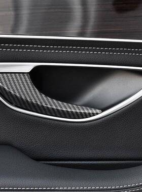 适用于奔驰C级E级内拉手装饰贴GLC260E3000LC200车门把手内饰改装