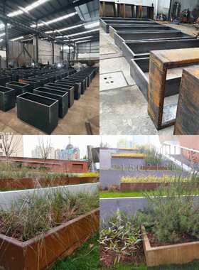 耐候板花池围板锈蚀处理Q235NH钢板挡泥土围边锈耐腐蚀