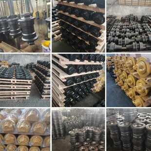 挖掘机底盘四轮一带小松PC500单边支重轮承重轮驱动齿链条拖轮