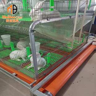 繁殖育成一体欧式兔笼 肉兔种兔养殖笼 繁育子母笼现货供应
