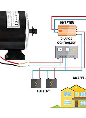 MY1025-300W12V24v36v尤奈特高速电机小电摩有刷电机小海豚电动