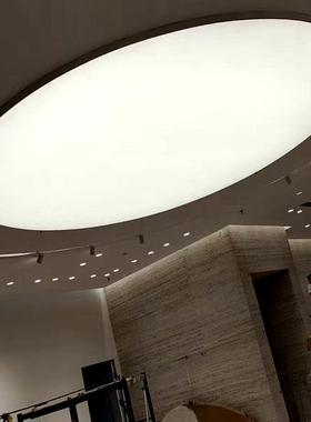 直销圆形软膜拉膜灯高清透亮室内LED软膜吸顶灯白色透光灯膜