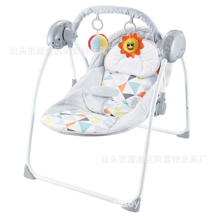 婴儿智能遥控秋千多功能婴儿摇椅宝宝带蚊帐电动安抚椅儿童秋千椅